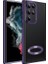 Samsung Galaxy S24 Ultra Uyumlu Kılıf Kamera Korumalı Logo Gösteren Omega Kapak, Derin Mor 1