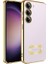 Samsung Galaxy S23 Plus Uyumlu Kılıf Kamera Korumalı Logo Gösteren Omega Kapak, Gold 1