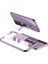 Samsung Galaxy S23 Uyumlu Kılıf Kamera Korumalı Şeffaf Tasarımlı Standlı Kapak, Mor 1