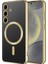 Samsung Galaxy S24 Plus Uyumlu Kılıf Kamera Korumalı Magsafe Wireless Şarj Özellikli Demre Kapak, Gold 1
