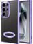 Samsung Galaxy S24 Ultra Uyumlu Kılıf Kamera Korumalı Logo Gösteren Omega Kapak, Lila 1