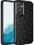 Samsung Galaxy S24 Uyumlu Kılıf Kamera Korumalı Simli Lüks Koton Kapak, Siyah 1