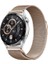 Samsung Galaxy Watch 46MM Uyumlu Zore Band-12 22MM Metal Hasır Kordon, Rose Gold 1
