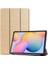 Samsung Galaxy Tab S7 T870 Uyumlu Zore Smart Cover Standlı 1-1 Kılıf, Gold 1
