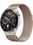 Samsung Galaxy Watch 42MM Uyumlu Zore Band-12 20MM Metal Hasır Kordon, Rose Gold 1