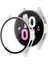 Samsung Galaxy Watch 5 40MM Uyumlu Sert Pc Kasa ve Ekran Koruyucu Zore Watch Gard 14, Gümüş 2