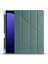 Samsung Galaxy Tab S9 Fe Plus Uyumlu Kılıf Zore Tri Folding Kalem Bölmeli Standlı Kılıf, Koyu Yeşil 1