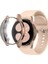Samsung Galaxy Watch 4 Classic 46MM Uyumlu Zore Watch Gard 02 Koruyucu Silikon, Rose Gold 2