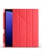 Samsung Galaxy Tab S9 Plus Uyumlu Kılıf Zore Tri Folding Kalem Bölmeli Standlı Kılıf, Kırmızı 1