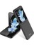 Samsung Galaxy Z Flip 5 Uyumlu Kılıf Sert Kıpta Kapak, Siyah 1