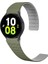 Samsung Galaxy Watch 6 40MM Uyumlu Zore KRD-111 20MM Çizgili Desenli Silikon Kordon, Yeşil 1