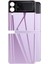 Samsung Galaxy Z Flip 3 Uyumlu 3D Standart 2 In 1 Arka Koruyucu, Lila 1