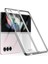 Samsung Galaxy Z Fold 3 Uyumlu Kılıf Kıpta Kapak, Gümüş 1