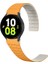 Samsung Galaxy Watch 6 40MM Uyumlu Zore KRD-111 20MM Çizgili Desenli Silikon Kordon, Turuncu 1
