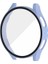 Samsung Galaxy Watch 5 44MM Uyumlu Sert Pc Kasa ve Ekran Koruyucu Zore Watch Gard 14, Mavi Açık 1