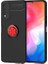 Vivo Y11S Uyumlu Kılıf Ravel Silikon Kapak, Siyah-Kırmızı 1