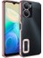 Vivo Y16 Uyumlu Kılıf Kamera Korumalı Logo Gösteren Omega Kapak, Rose Gold 1