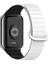 Xiaomi Mi Band 8 Pro Uyumlu Silikon Kordon Zore KRD-105 Strap Kayış, Beyaz-Siyah 1