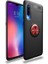 Xiaomi Mi 9 Lite Uyumlu Kılıf Ravel Silikon Kapak, Siyah-Kırmızı 1