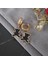 Çelik 316L Ayıcık Detay Gold Renk Kadın Küpe 1