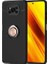 Xiaomi Poco X3 Uyumlu Kılıf Ravel Silikon Kapak, Siyah-Rose Gold 1