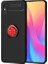 Xiaomi Redmi 9A Uyumlu Kılıf Ravel Silikon Kapak, Siyah-Kırmızı 1