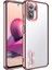 Xiaomi Redmi Note 10 Uyumlu Kılıf Kamera Korumalı Logo Gösteren Omega Kapak, Rose Gold 1