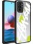 Xiaomi Redmi Note 10 Uyumlu Kılıf Aynalı Desenli Kamera Korumalı Parlak Mirror Kapak, Yazı 1