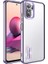 Xiaomi Redmi Note 10S Uyumlu Kılıf Kamera Korumalı Logo Gösteren Omega Kapak, Lila 1