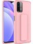 Xiaomi Redmi Note 10 Uyumlu Kılıf Qstand Kapak, Pembe 1