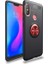 Xiaomi Redmi Note 6 Pro Uyumlu Kılıf Ravel Silikon Kapak, Siyah-Kırmızı 1