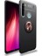 Xiaomi Redmi Note 8t Uyumlu Kılıf Ravel Silikon Kapak, Siyah-Rose Gold 1