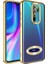 Xiaomi Redmi Note 8 Pro Uyumlu Kılıf Kamera Korumalı Logo Gösteren Omega Kapak, Gold 1