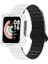 Xiaomi Redmi Watch 1 Uyumlu Silikon Kordon Zore KRD-105 Strap Kayış, Beyaz-Siyah 1