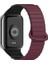 Xiaomi Redmi Watch 4 Uyumlu Silikon Kordon Zore KRD-105 Strap Kayış, Koyu Kırmızı-Siyah 1