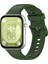 Huawei Watch Fit 3,4,4 Pro Uyumlu Spor Silikon Kordon Asker Yeşil 1