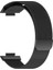 Huawei Watch Fit 3 Uyumlu Milanes Loop Mıktatıslı Hasır Metal Kordon Direkt Takmalı Model Siyah 2