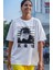 Oversize Gogo Satoru Yazılı Manga Baskılı T-Shirt, Unisex Anime Baskılı Tişört 1