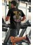 Oversize Now I'm Bad Crying At The Gym Sırt Baskılı Tişört, Unisex Gym Fitness Temalı T-Shirt 3