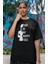 Unisex This Is My Happy Face Baskılı T-Shirt, Oversize Wednesday Baskılı Tişört 3