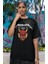 Unisex Metallica Hellfire Club Baskılı T-Shirt, Oversize Rock Metal Baskılı Tişört 2