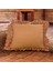 Premium Keten Tarçın Fırfırlı Kırlent Kırlent Kılıfı (43 x 43 ) 2