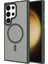 Samsung Galaxy S24 Ultra Kılıf Şık Tasarımlı Wireless Şarj Özellikli Flet Magsafe Kapak 1