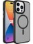 iPhone 15 Pro Max Kılıf Şık Tasarımlı Wireless Şarj Özellikli Flet Magsafe Kapak 1