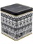 ER024-2J City Cookies Desenli Kare Metal Saklama Kabı 12X12 cm 4