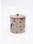 ER147-3I Kint Sugi Rose Desenli Yuvarlak Metal Saklama Kabı 17.5 cm 2