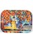 Afremov Big Ben Desenli 285x400 mm Dikdörtgen Metal Dekoratif Sunum Tepsisi - Çok Renkli 2