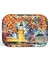 Afremov Big Ben Desenli 285x400 mm Dikdörtgen Metal Dekoratif Sunum Tepsisi - Çok Renkli 3