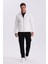 Ekru Slim Fit Fermuarlı Pamuklu Likralı Eşofman Üstü 1