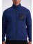 İndigo Slim Fit Fermuarlı Pamuklu Likralı Eşofman Üstü 3